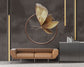 3D golden metallic butterfly wallpaper - view 3