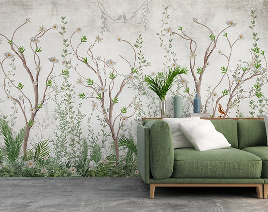 Chinoiserie Trees Wallpaper