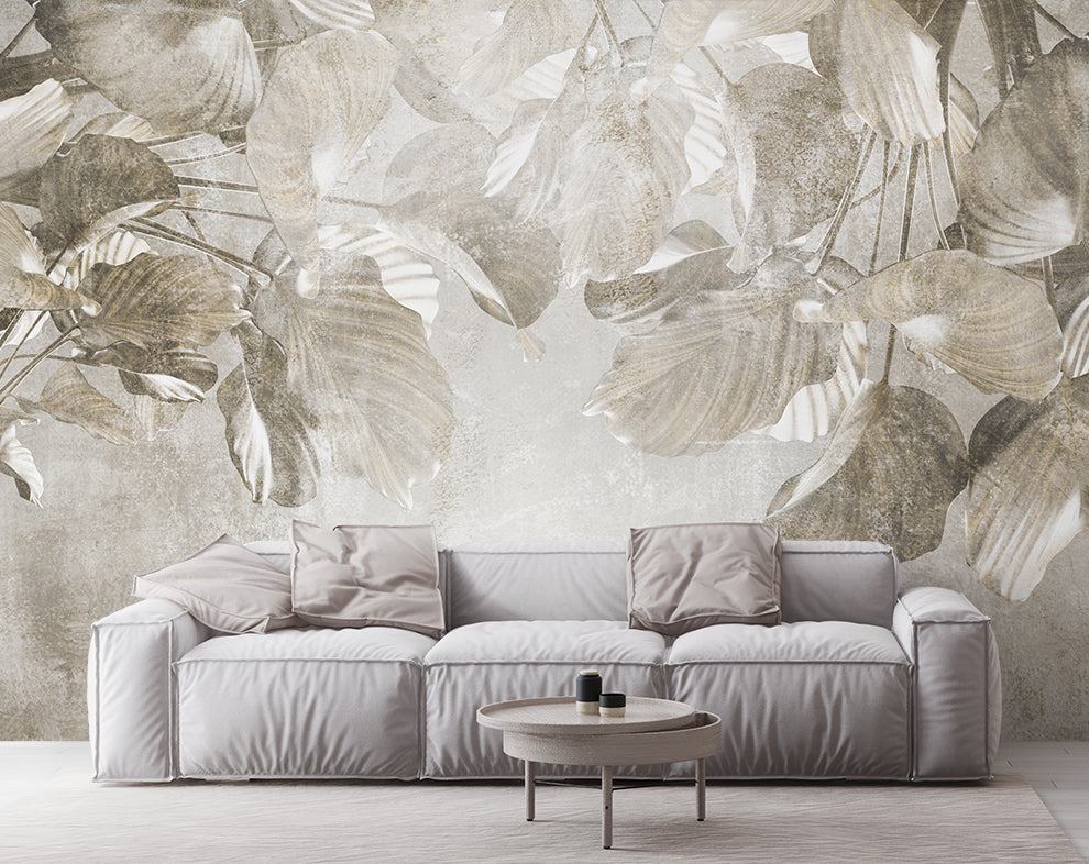 Tropical Leaves Plants Mural Wallpaper
