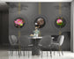 Chinese style 3D lotus flowers wallpaper - view 4
