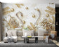 Swans And Pearls wall covering Jewelry Wallpaper