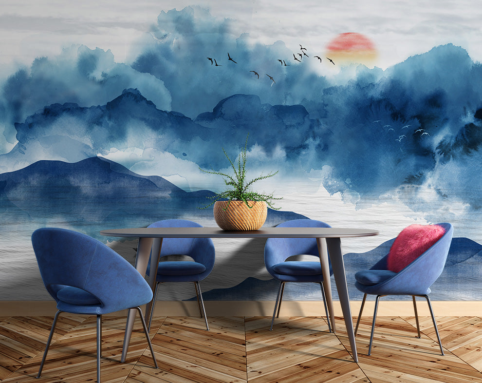 Ocean Painting Design Wallpaper For Walls