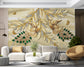 Golden Peacock Jewelry Wallpaper