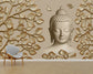 Gautam Buddha wallpaper for living room wall - view 4