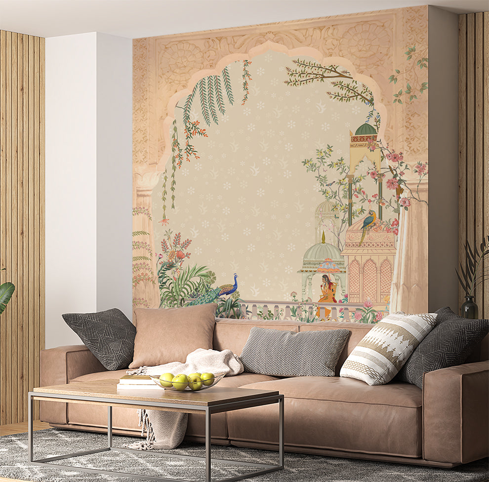 Mughal Garden In Queen Wallpaper