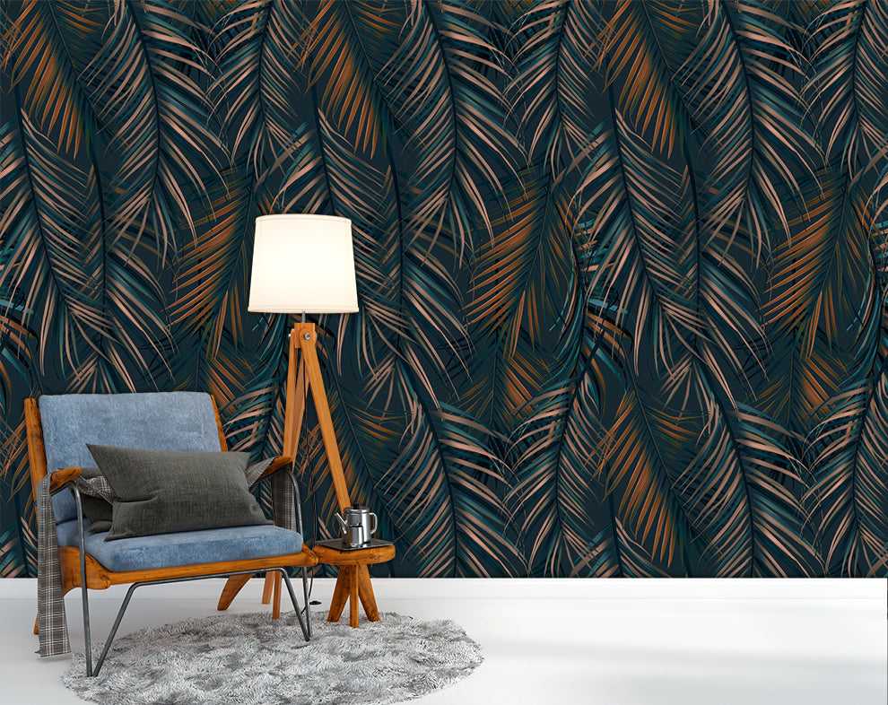 Luxury Palm Leaves Wallpaper Roll