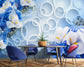 Orchids floral and circle wallpaper - view 3