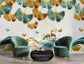 3D ginkgo leaves and deer wallpaper - view 4