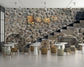 Stone wall love label cafe wallpaper - view 4