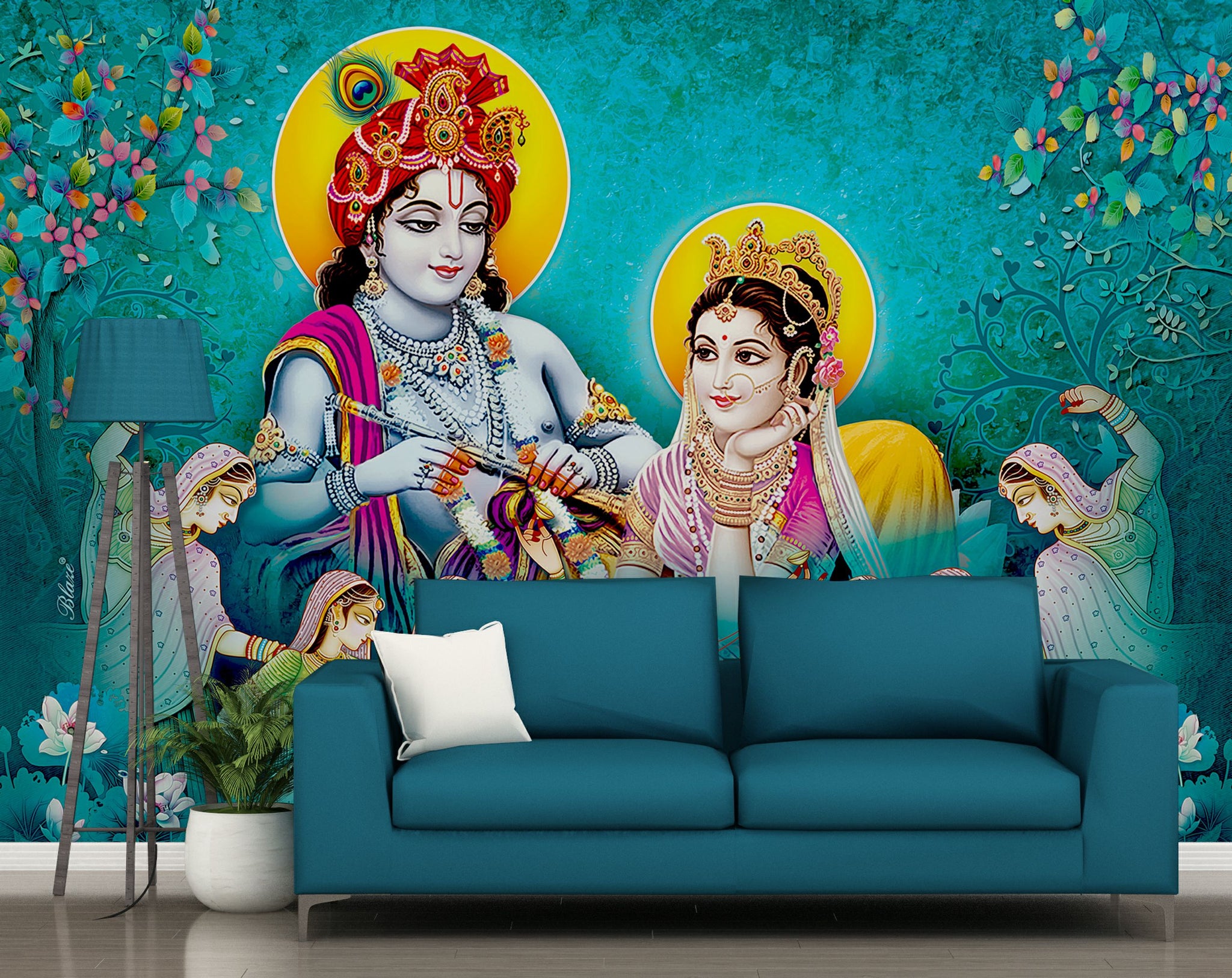 Lord Radha Krishna Wallpaper For Wall – Home Decoram