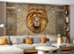 3D gold lion wallpaper - view 6