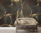 Living Room - Gold Screen Art 3D Classic Wall Covering Wallpaper