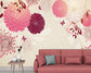 Red flowers decorative wallpaper - view 4