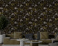 Dark leaves vintage wallpaper - view 5