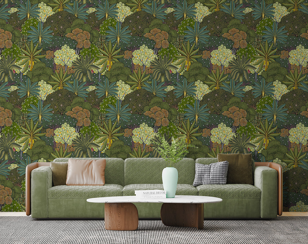 Bagh Textured Tropical Wallpaper Rolls