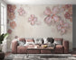 Peach flowers jewelry pattern wallpaper - view 4