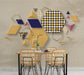 3D geometric design and deer wallpaper - view 4