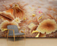 Beige big flowers vintage wallpaper - view 3