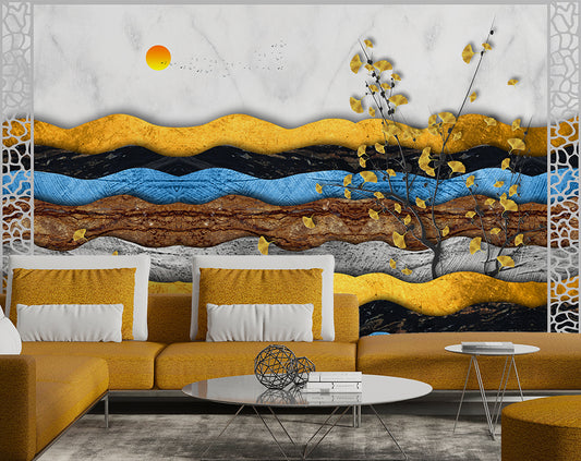 3D Abstraction Modern Wall Art Wallpaper