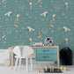 Kids Room - Airplane With Stars Nursery Boys Wallpaper