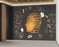 3D creative bookshelf wallpaper - view 5