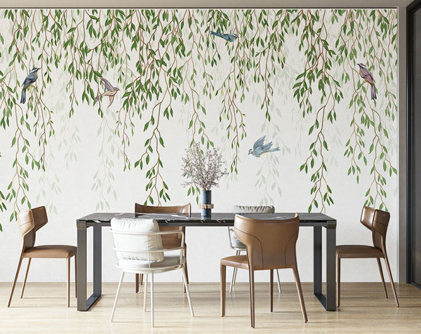 Hanging garden tree and leaves wallpaper - view 6
