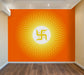 Hindu Swastik Symbol On Sun Wallpaper