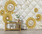 Golden pearl flowers wallpaper - view 3