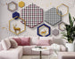 Modern 3D abstract geometric wallpaper - view 5