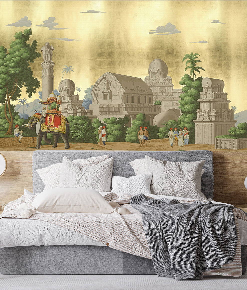 Ancient India Mural Wallpaper