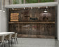 Retro brick wall coffee shop wallpaper - view 3