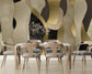 Abstract Golden Black Creamy Modern Wallpaper