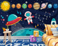 Solar system planets wallpaper for kids room - view 6