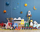 Outer space 3D wallpaper for kids room - view 9