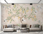 Chinoiserie crane bedroom wallpaper - view 2