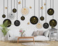 3D black gold and white bedroom wallpaper - view 5