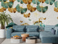 3D ginkgo leaves and deer wallpaper - view 6