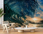 Living Room - The Perfect Wave Mural Ocean 3D Wallpaper