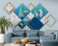 Abstract geometric diamond wallpaper - view 5