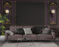 Luxury purple 3D bedroom wallpaper - view 4