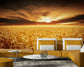 Sunset over wheat field wallpaper - view 3
