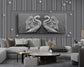 White swans love wallpaper