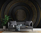 3D abstract golden lines wallpaper