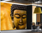 Golden Buddha 3D Wallpaper