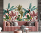 Watercolor banana leaves tropical wallpaper - view 5
