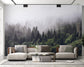 Foggy forest mountain nature wallpaper