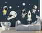 Starry sky space wallpaper for kids room - view 5