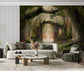 3D forest tree jungle wallpaper for living room - view 6
