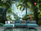 Jungle beach lagoon cheetah wallpaper - view 6