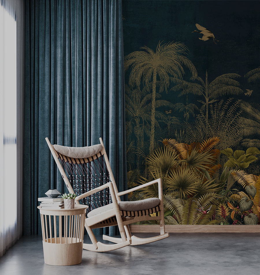 Jungle And Leaves Tropical Wallpaper